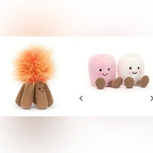 Amuseables Jellycat Campfire AND Marshmallows
